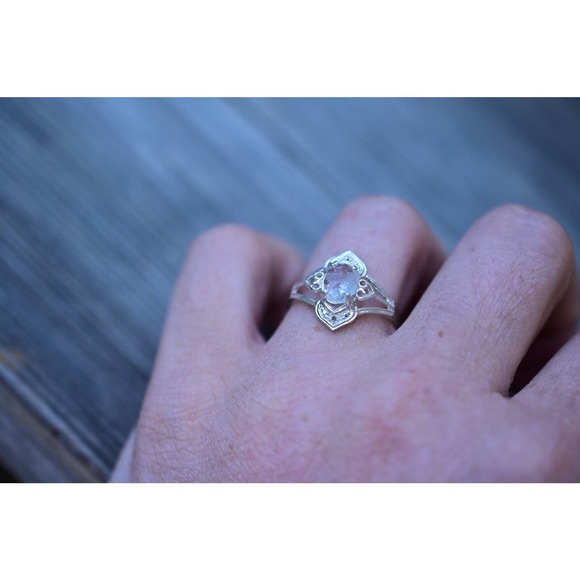 Engagement Ring, Raw Diamond Ring, Diamond Ring, uncut engagement ring, … - Picture 4 of 5